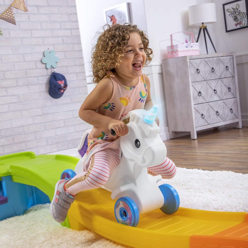 Kids Toy Unicorn Up & Down Roller Coaster Kids Ride