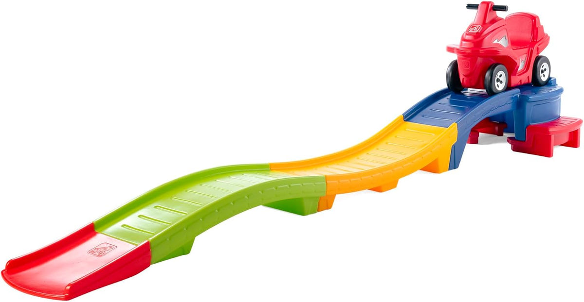 Step2 Up & Down Roller Coaster Kids Ride On Toy. Push Car. Indoor/Outdoor Playset. Made of Durable Plastic. Max Weight 50 lbs.. for Toddlers 2-5 Years Old. Multicolor