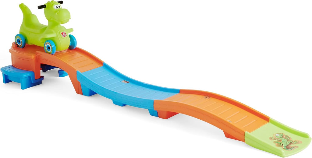 Step2 Dino Dash Up & Down Roller Coaster Kids Ride On Toy. Push Car. Indoor/Outdoor Playset. Made of Durable Plastic. Max Weight 50 lbs.. for Toddlers 2-5 Years Old