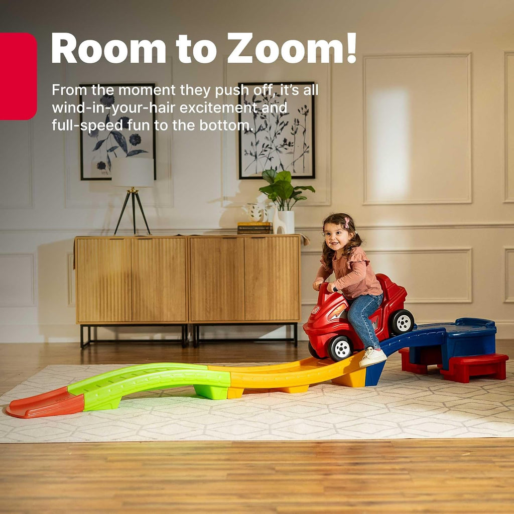 Step2 Up & Down Roller Coaster Kids Ride On Toy. Push Car. Indoor/Outdoor Playset. Made of Durable Plastic. Max Weight 50 lbs.. for Toddlers 2-5 Years Old. Multicolor