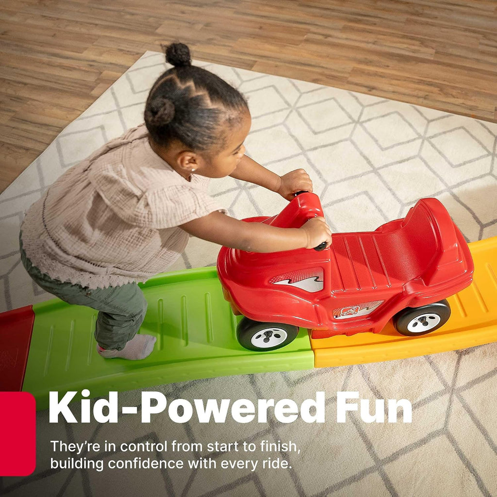 Step2 Up & Down Roller Coaster Kids Ride On Toy. Push Car. Indoor/Outdoor Playset. Made of Durable Plastic. Max Weight 50 lbs.. for Toddlers 2-5 Years Old. Multicolor