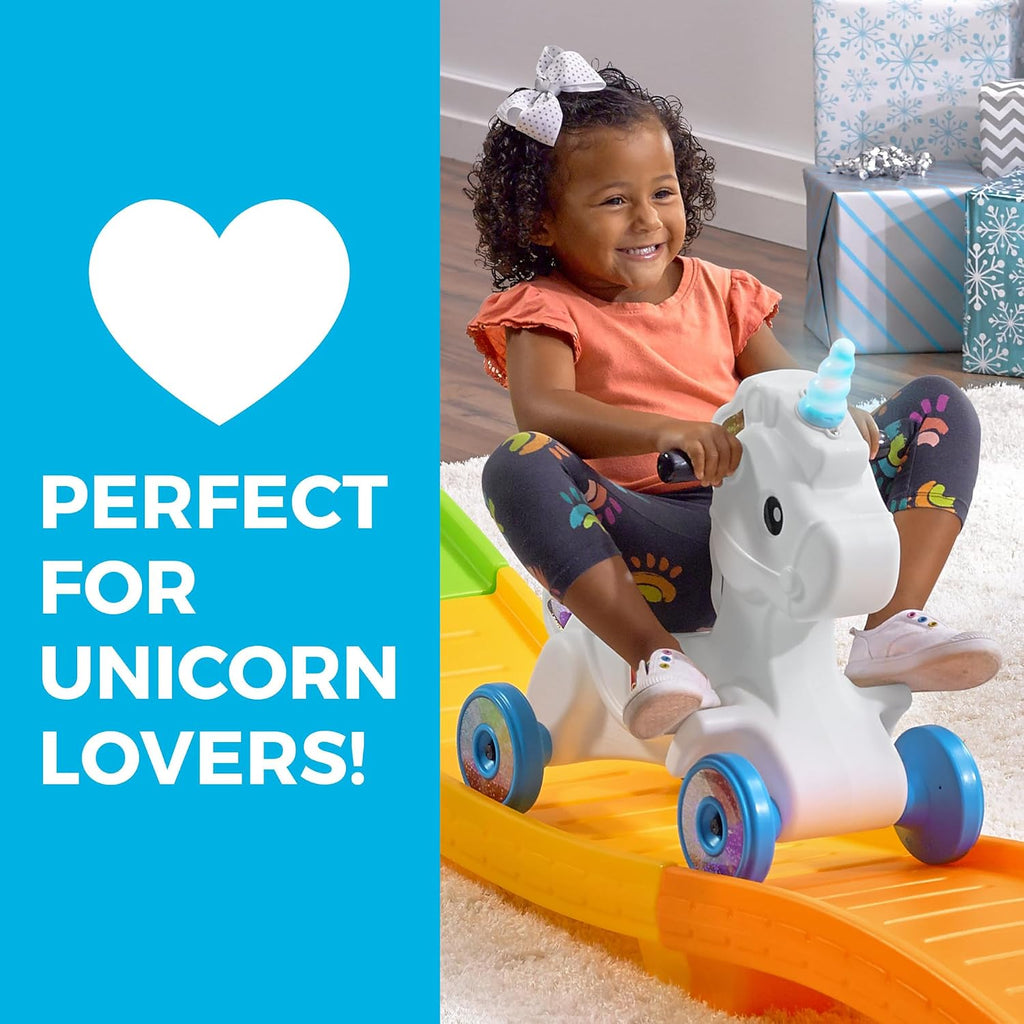 Kids Toy Unicorn Up & Down Roller Coaster Kids Ride