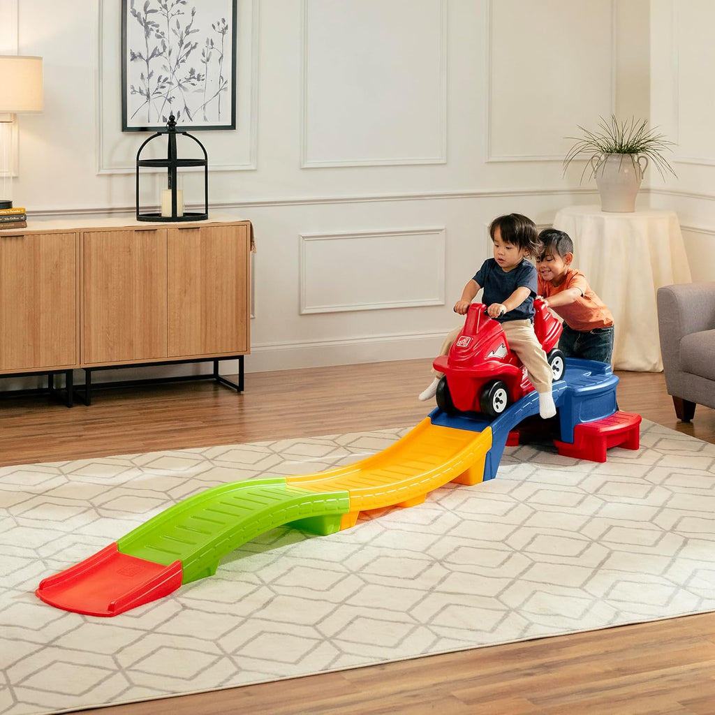 Step2 Up & Down Roller Coaster Kids Ride On Toy. Push Car. Indoor/Outdoor Playset. Made of Durable Plastic. Max Weight 50 lbs.. for Toddlers 2-5 Years Old. Multicolor
